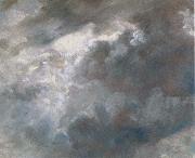 John Constable Sun bursting through dark clouds oil painting